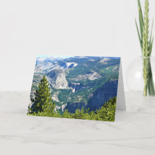 Vernal & Nevada Falls from Glacier Point, CA Karte