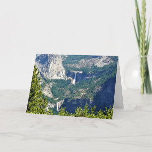 Vernal & Nevada Falls from Glacier Point, CA Karte