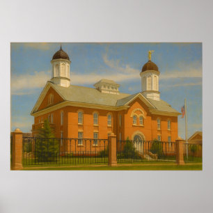 Vernal Utah Tempel Gemälde™ LDS Wandkunst Poster