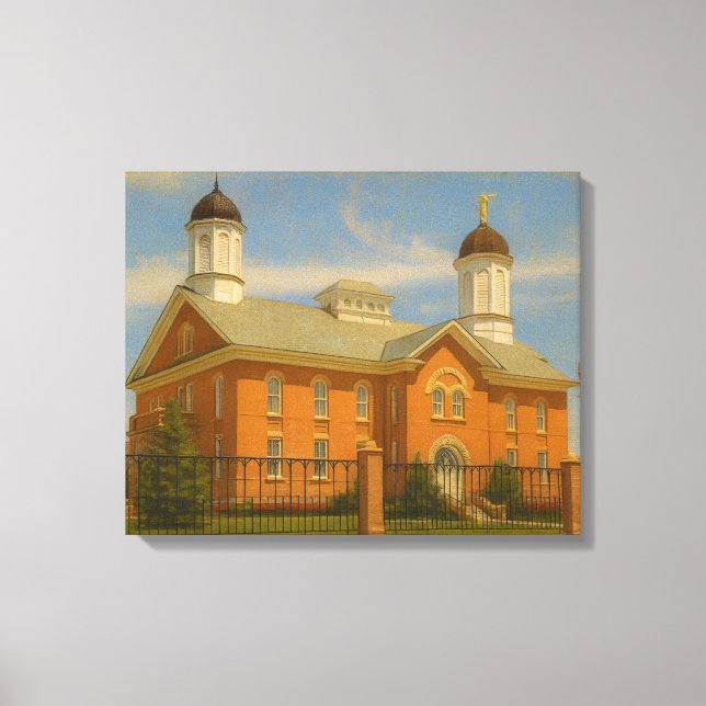 Vernal Utah Temple Painting™ LDS Wall Art Leinwand (Vorderseite)