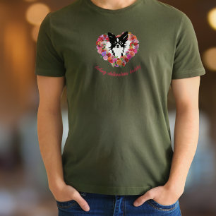 Vernarrender Chihuahua-Vati Rosen Herz Vatertag T-Shirt