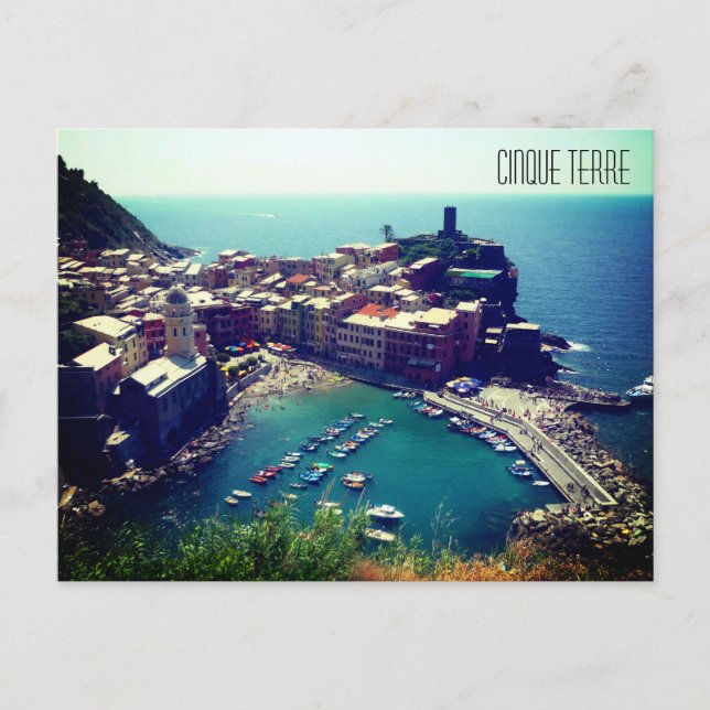 Vernazza cinque terra postcard postkarte (Vorderseite)