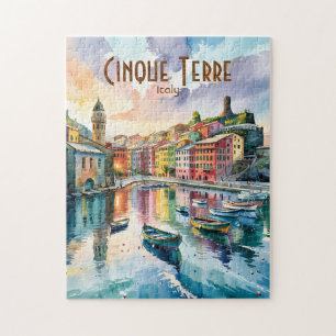 Vernazza Cinque Terre Italien Aquarell individuell Puzzle