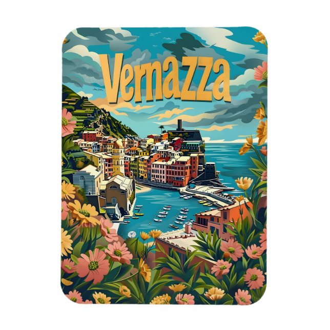 Vernazza Cinque Terre Italien Magnet (Vertikal)