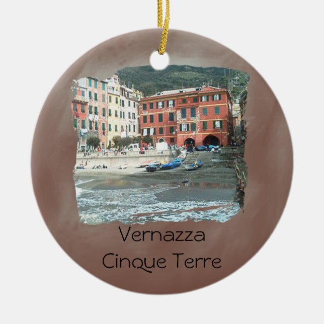 Vernazza - Cinque Terre Keramikornament (Vorne)