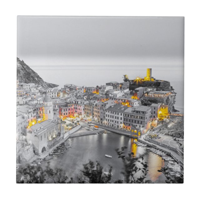 Vernazza Cinque Terre Ligurien Ein perfektes Woche Fliese (Vorderseite)