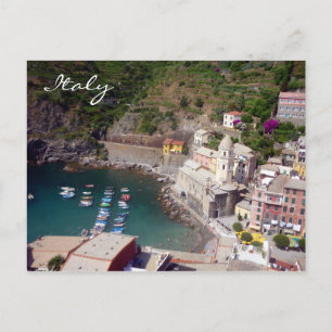 Vernazza Hafen italy Postkarte
