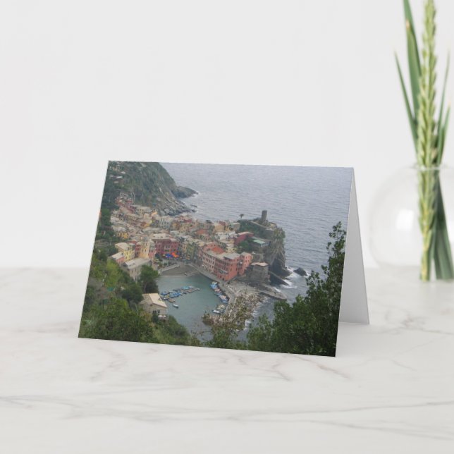 Vernazza Italien Karte (Vorderseite)