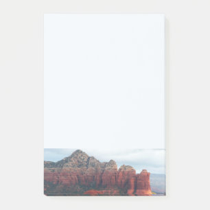 Vernebelter Coffee Pot Rock in Sedona Arizona Post-it Klebezettel