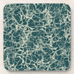 Vernetzung von Neuronen auf Aquamarin - nahtlos. Getränkeuntersetzer