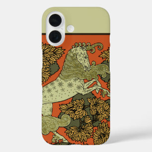 Verneuil Art Nouveau Pferd: Vintage-Reitkunst iPhone 16 Hülle