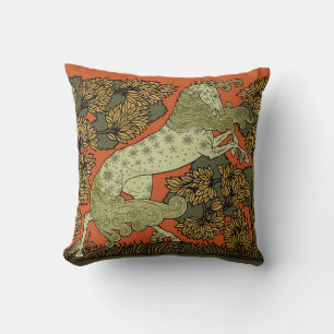 Verneuil Art Nouveau Pferd: Vintage-Reitkunst Kissen