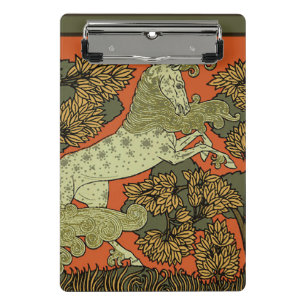Verneuil Art Nouveau Pferd: Vintage-Reitkunst Mini Klemmbrett