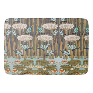 Verneuil Dragonfly Water Lily Art Nouveau: Vintage Badematte