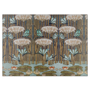 Verneuil Dragonfly Water Lily Art Nouveau: Vintage Schneidebrett