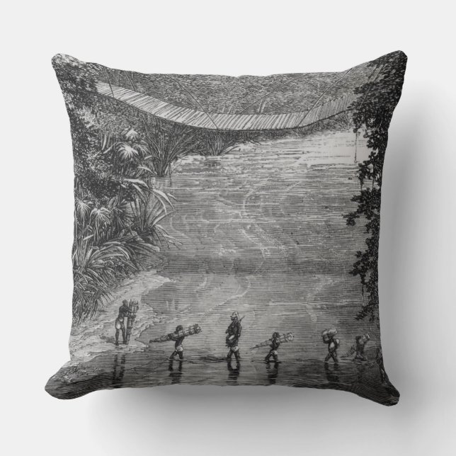 Verney Lovett Cameron (1844-94) das Lulin kreuzend Kissen (Vorderseite)