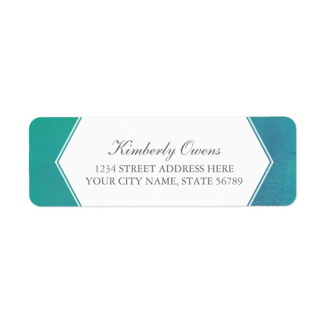 vernichtend | Aquamarine grüne Rücksendeadresse (Vorne)