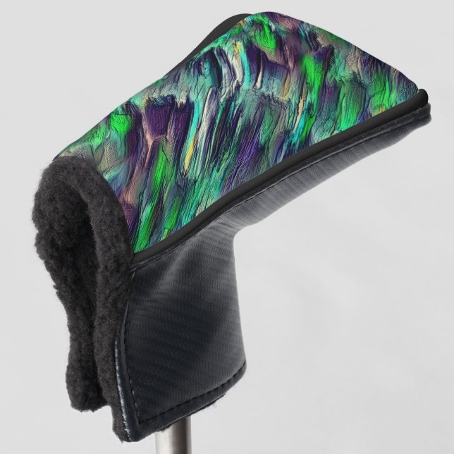 Vernichtete virtuelle, farbenfrohe Stalaktiten ode Golf Headcover (3/4 Vorderseite)