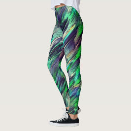 Vernichtete virtuelle, farbenfrohe Stalaktiten ode Leggings