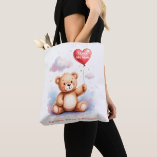 Verniedlichter Wasserfarben-Teddybär-Mama