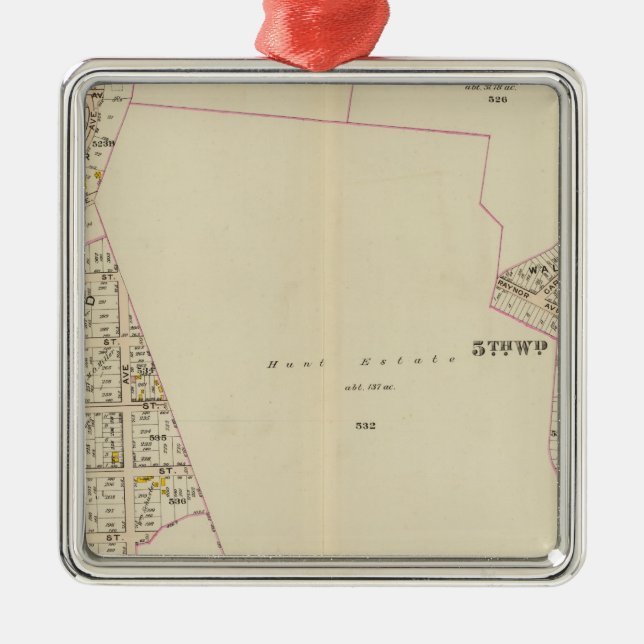 Vernon, 4-5, New York 2 Silbernes Ornament (Vorne)