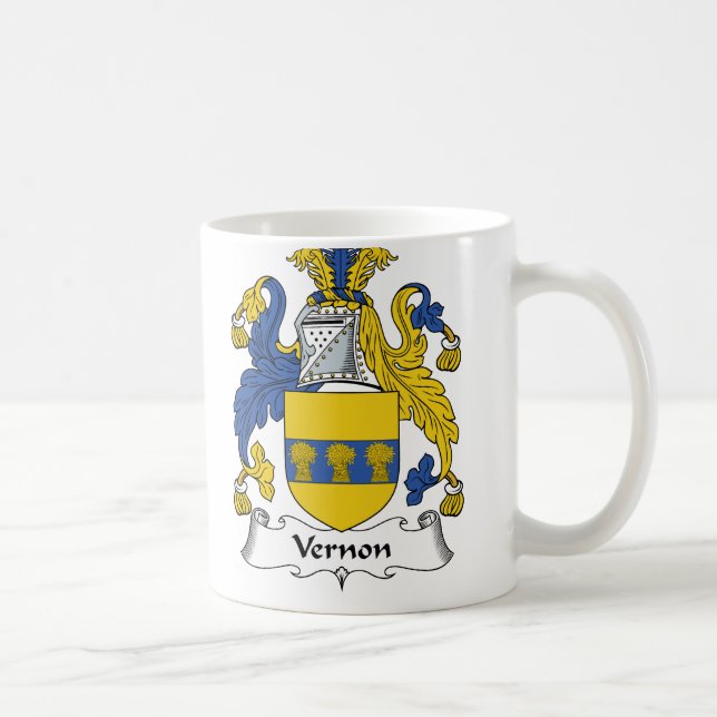 Vernon-Familienwappen Kaffeetasse (Rechts)