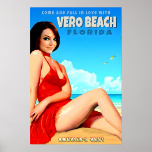 Vero Beach Florida Amerikas bestes Reiseplakat Poster