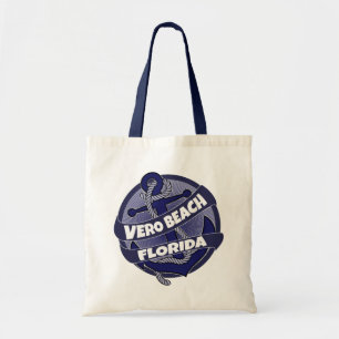 Vero Beach Florida anchor swirl tote bag Tragetasche