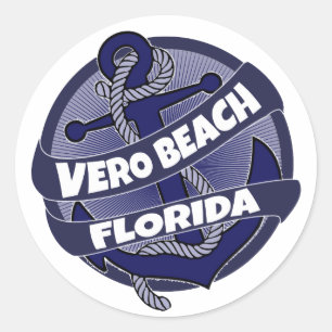 Vero Beach Florida Ankerkleber Runder Aufkleber
