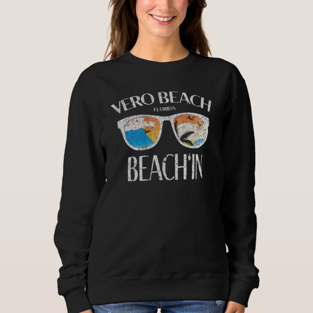 Vero Beach Florida Beach Urlaub Sunset Sweatshirt (Vorderseite)