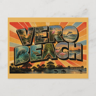 Vero Beach Florida Gartenmündung Wildtier Kunst Postkarte