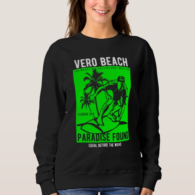 Vero Beach Florida Retro Style Souvenir  1 Sweatshirt (Vorderseite)
