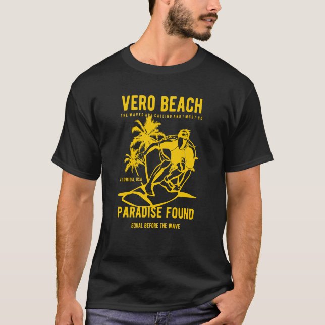 Vero Beach Florida Retro Style Souvenir  2 T-Shirt (Vorderseite)