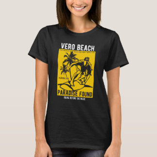 Vero Beach Florida Retro Style Souvenir  5 T-Shirt