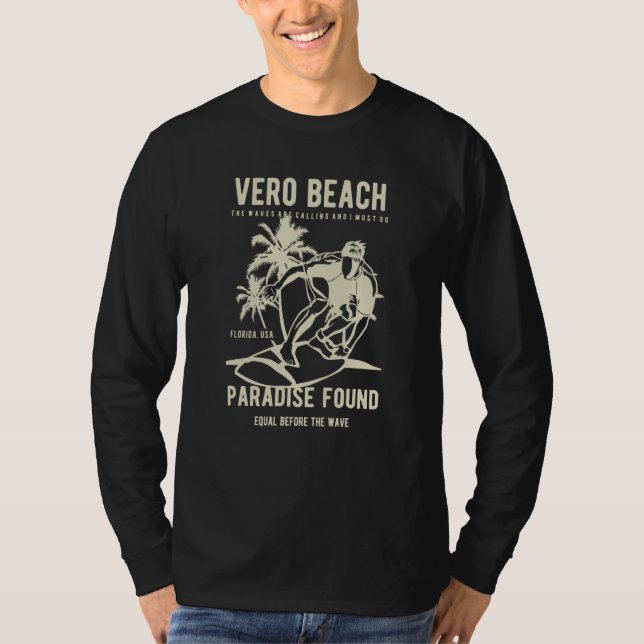 Vero Beach Florida Retro Style Souvenir  6 T-Shirt (Vorderseite)