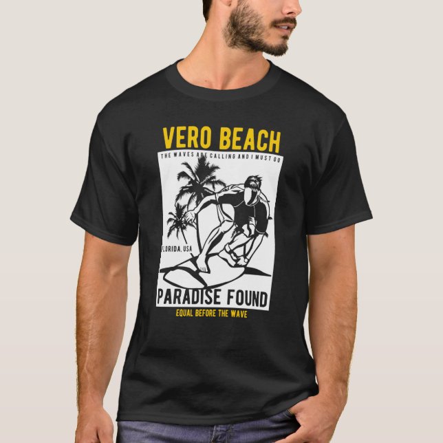 Vero Beach Florida Retro Style Souvenir  9 T-Shirt (Vorderseite)