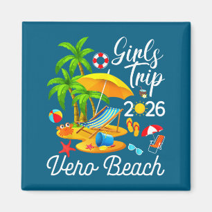 Vero Beach Florida Sommer Tropische Grafik Kunst Magnet