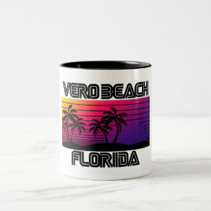 Vero Beach Florida Zweifarbige Tasse