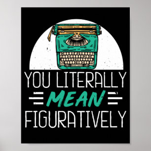 Veröffentlichter Autor Buchautor Sie buchstäblich  Poster