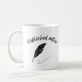 Veröffentlichter Autor Kaffeetasse