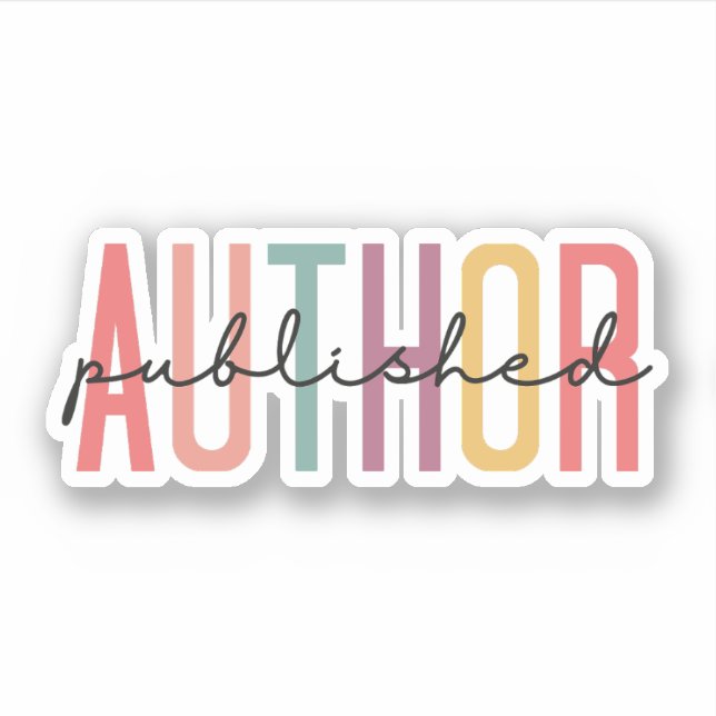 Veröffentlichter Autor, Veröffentlichter Autor, ne Aufkleber (Vorderseite)