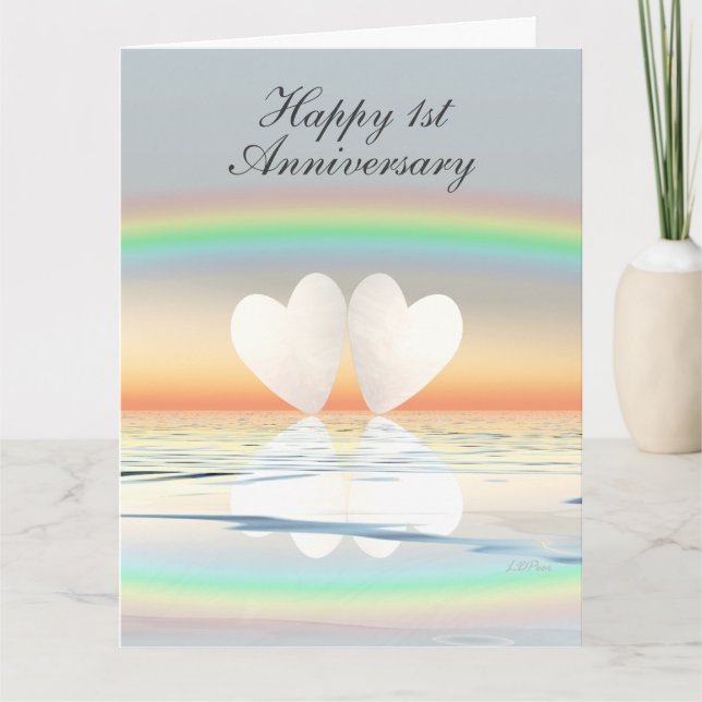 Veröffentlichung zum ersten Jahrestag Karte (Vorderseite)