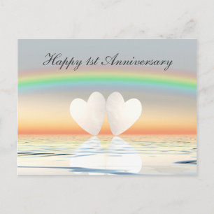 Veröffentlichung zum ersten Jahrestag Postkarte