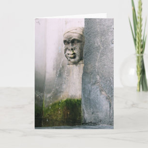 Verona Fountain - Leere Grußkarte im Inneren Karte