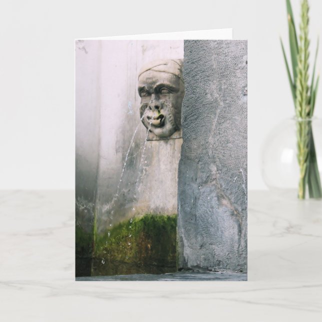 Verona Fountain - Leere Grußkarte im Inneren Karte (Vorderseite)