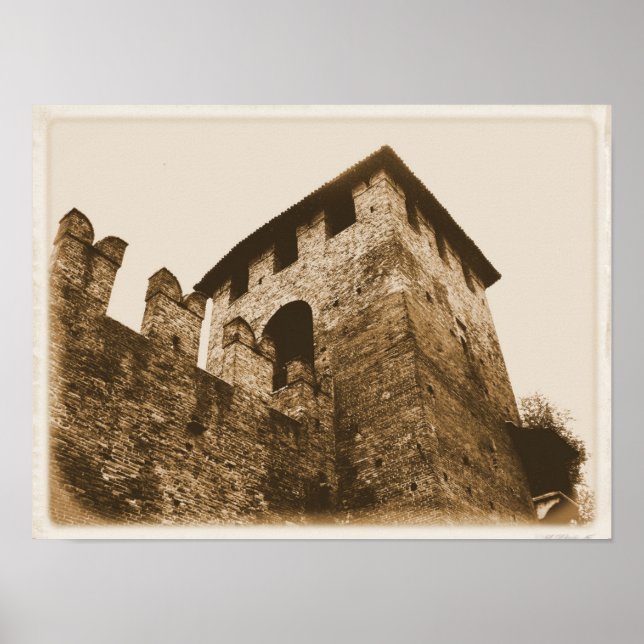 Verona, Italien - Castle Poster (Vorne)