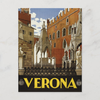 Verona, Italien im Vintage-Stil Reisepostkarte Postkarte