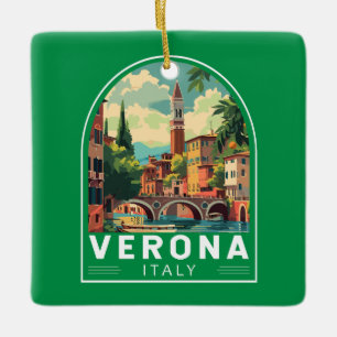 Verona Italien Reise Kunst Vintage Keramikornament