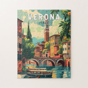 Verona Italien Reise Kunst Vintage Puzzle