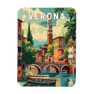 Verona Italien Reisen Kunst Vintag Magnet